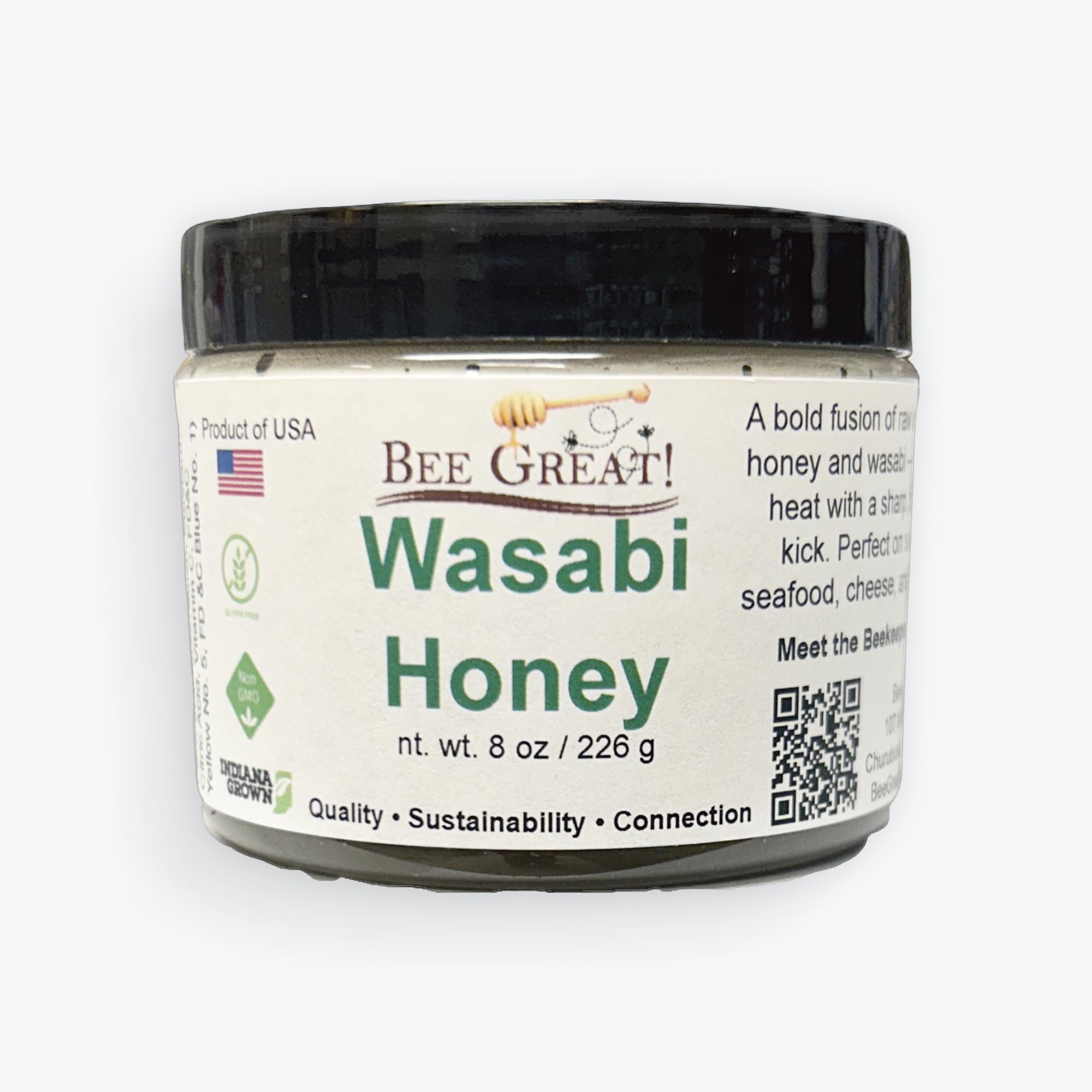 Amazon.com : Bee Great Wasabi Hot Honey – Bold Sweet Heat with